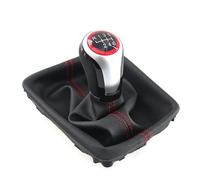 WERKFNKBNH Stick Head Shifter Lever Manual 5/6 Speed Gear Shift Knob Gaiter Boot for SEAT for Leon III for MK3 2012-2020 Left Hand Drive(6 Speed)