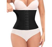 Werkiss Women Waist Trainer Corset Shapewear Tummy Control Body Shaper Slimming Girdles Underwear(#1 Black-shapecorset685s, S)