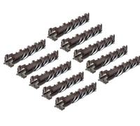 WERKON 10x SDS-Plus hammer drill bits 14 x 210 mm - 4-cutter concrete drill bits for reinforced concrete and masonry - precise and low-vibration