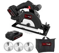 Werktough 20V Cordless Circular Saws with 3pcs Saw Blades(16mm), Max 4000RPM, Parallel Guide, Ideal for Wood, Plastic, Soft Metal CS01
