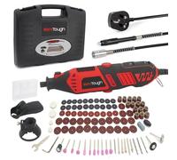 Werktough Big Power Electric Rotary Tool kit 170w,high Speed up to 35000rpm,Innovation Universal Chuck fit for Flex Shaft、Cutting Guide 、 assitant Handle and All Round Versatile Accessories