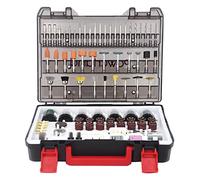 Werktough Rotary Tool Accessories Maxi Kit 372pcs All Round Versatile Accessories for Rotary Tool Working In Well Organized Deluxe Tool Case