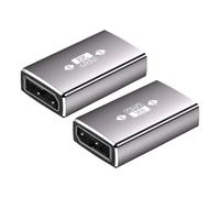 WERKWEN DisplayPort Extension Coupler 8K UHD Metal Adapter with Two, 2pcs | Monitor Cable Linking
