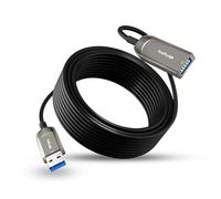Werkybay USB 3.0 Active Optical Extension Cable (AOC) 10 m, 5 Gbps SuperSpeed Data Cable, Fibre Optical Type A Male to Female for Webcams, Tablets, Printers, Scanners, Cameras etc.