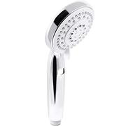 Werkzeyt Carballo ZYT330700 Hand Shower 100 mm Head Diameter Chrome-Plated 5 Jet Types: Normal, Soft & Massage Jet Water Stop & Anti-Limescale/Water-Saving Insert/Shower Head/Shower Head