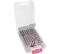 Werkzeyt ZY23414 Masonry Drill Bit Set 17 Pieces for Concrete and Masonry with Magnetic Bit Holder in Practical Plastic Box/Drill Bit Set/Accessories