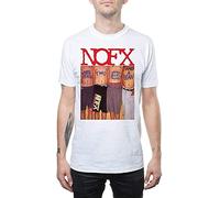 WERLONG95 NOFX Men's White Trash T Shirt White (Large)