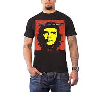 WERLONG95 Rage Against The Machine T Shirt Che Guevara Band Logo Mens Black (Medium)