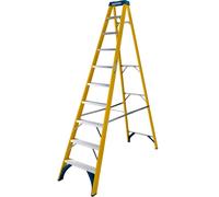 Werner 10 Tread Fibreglass Step Ladder GRP EN131 Non-Conductive 7161018