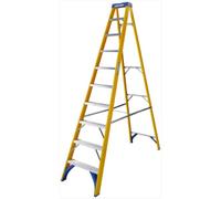 Werner 10 Tread Fibreglass Swingback Stepladder