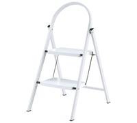 Werner 2 Tread Steel-Framed Stepstool - White