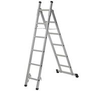 Werner 3 in 1 Aluminium Combination Ladder Multi Purpose 3 Way Ladder, Silver, 7101318