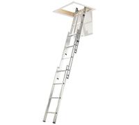 Werner 3 Section Loft Ladder with Handrail