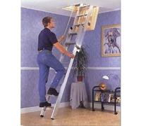 Werner Deluxe Loft Ladder, Silver