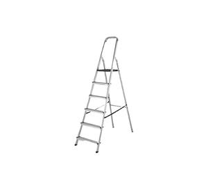 Werner 6 Tread Platform Step Ladder Aluminium EN131 Certified Heavy Duty