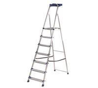 Werner 7 Tread Aluminium & Steel Platform Step Ladder (H)2.12M