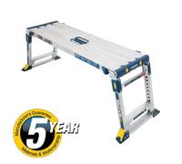 Werner 79023 Adjustable Pro Work Platform Work & Access, Silver, One Size