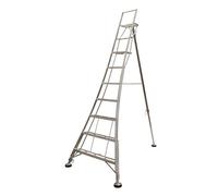 Werner 92507 Adjustable Tripod Platform Ladder - 7 Tread