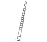 Werner Aluminium 3 Section Pro Triple Extension 10 Tread Ladder 3mtr