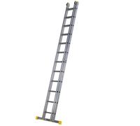 Werner Aluminium Double Section Extension Ladder 2 Section Multiple Sizes
