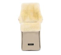 WERNER CHRIST BABY, Lambskin Footmuff AROSA - Warm Buggy Footmuff for Prams (Children from 6 to 36 Months) Medical Fur in the Cloud (Beige)