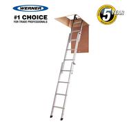 Werner Easiway 3 Section Aluminium Loft Ladder