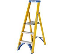 Werner Fibreglass Platform Stepladder 3 Tread