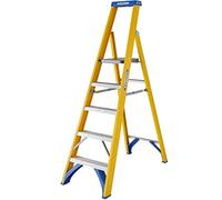 Werner Fibreglass Platform Stepladder 5 Tread 7170518