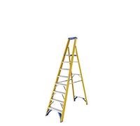 Werner Fibreglass Platform Step Ladder - 8 Tread