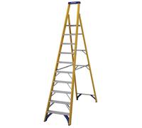 Werner Fibreglass Platform Stepladder 10 Tread