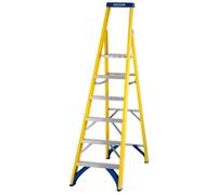 Werner Fibreglass Platform Stepladder Trade 6 Tread