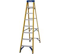 Werner Fibreglass Swingback Stepladder Trade 8 Tread