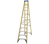 Werner S716 Fibreglass Stepladder 12 Tread Swingback 7161218