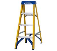 Werner Fibreglass Swingback Stepladder Trade 4 Tread