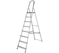 Werner High Handrail 8 Tread Aluminium Stepladder