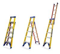 Werner Leansafe 2 Section 3 Position Multi-Purpose Fibreglass Ladder 2.9mtr