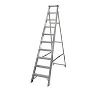 Werner MasterTrade™ Stepladder 10 Tread, Heavy Duty 175Kg Load Capacity, BS 2037 Class 1 certification, 25 Year Guarantee
