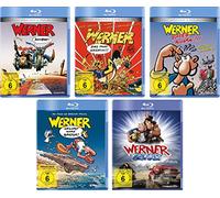 Werner - Set aus 5 Filmen / Beinhart / Das muss kesseln!!! / Volles Rooäää!!! / Gekotzt wird später / Eiskalt im Set - Deutsche Originalware [5 Blu-rays]