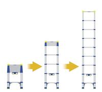 Werner Soft Close Telescopic Extension Ladder 2.6m