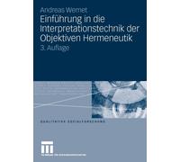 Wernet - Einfhrung in die Interpretationstechnik der Objektiven Herme - X555z