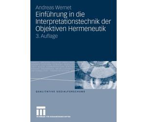 Wernet - Einfhrung in die Interpretationstechnik der Objektiven Herme - X555z