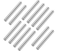 Wernfale Zinc Rod Zinc Metal Anode Good Conductivity for School Scientific Experiment Research 12Piece
