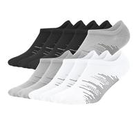 wernies No Show Socks Men 10 Pairs Ankle Low Cut Cotton Men Socks with Non Slip Grips 6-10/11-13, 10 Pairs (4black+3white+3grey), 6-10