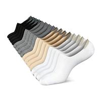 wernies No Show Socks Women Low Socks Non Slip Flat Boat Line 4/8 Pairs, 8 Pairs_4 Colors (2 Pairs Per Each Color), 11-14