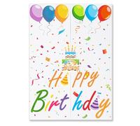 WERNNSAI Birthday Guest Book - Colorful Hardcover Happy Birthday Sign in Guest Book Alternative Polaroid Signature Book for Kids Birthday Party Decoration Supplies Birthday Gifts Signing Keepsake
