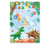 WERNNSAI Birthday Guest Book - Dinosaur Hardcover Happy Birthday Sign in Guest Book Alternative Polaroid Signature Book for Kids Boys Birthday Party Decoration Supplies Birthday Gifts Keepsake