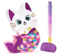 WERNNSAI Cat Pinata Kitten Mermaid Pinata with Blindfold and Bat | Mermaid Birthday Party Decorations Under the Sea Party Supplies Campus Summer Celebration Decor