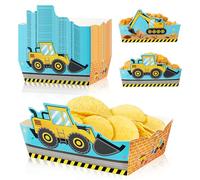 WERNNSAI Construction Snack Tray Birthday Party Treat Holder Supplies