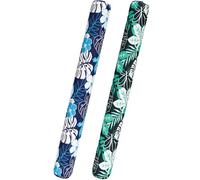 WERNNSAI Inflatable Swimming Noodle Set - 2 Pieces Pool Noodles for Adults Green Blue Swimming Pool Float for Summer Holiday Sea Beach Lake Exercise Party Plants