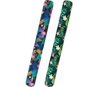 WERNNSAI Inflatable Swimming Noodle Set - 2 Pieces Pool Noodles for Adults, Swimming Pool Float for Summer, Holiday, Sea, Beach, Lake, Practice Party, Flamingo & Plants